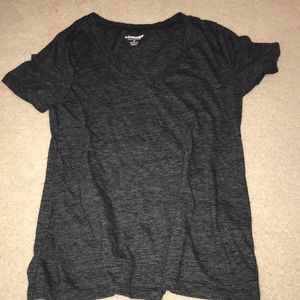 Dark grey vneck tee